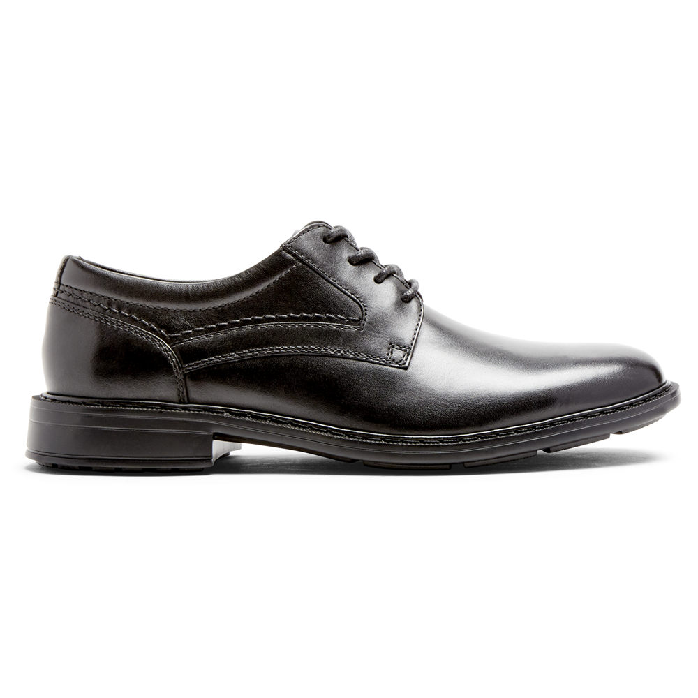 Oxfords Rockport Hombre Mexico - Parsons Plain Toe Negros - PQKAT7048